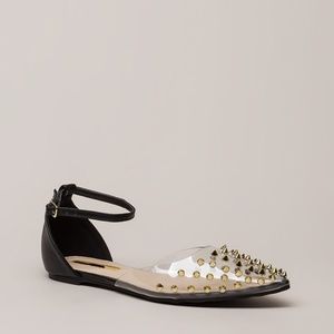 Clear Flats with Spiky Studs